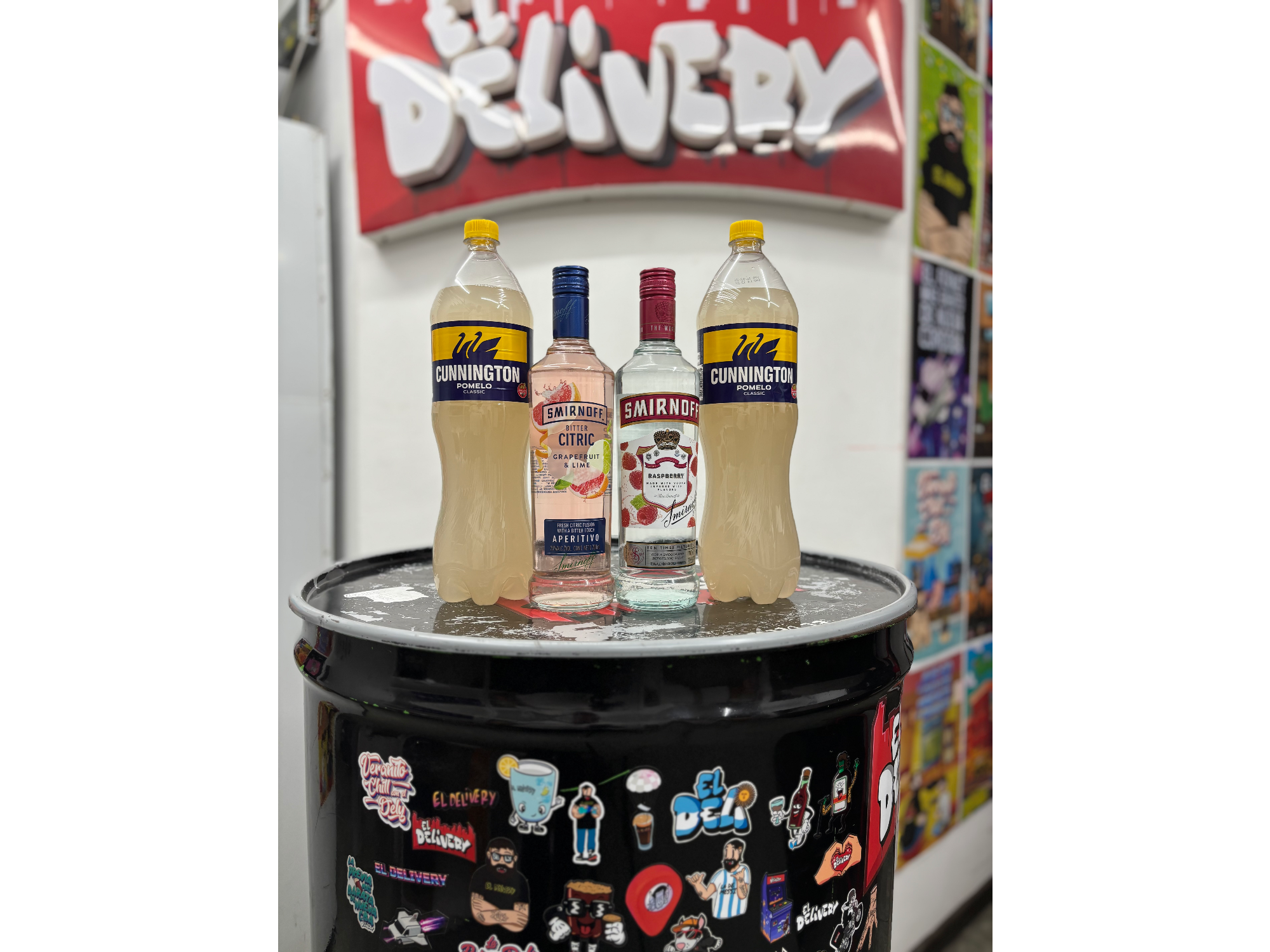 2 Smirnoff Saborizados + 2 Pomelo 1.5lt Cunnington