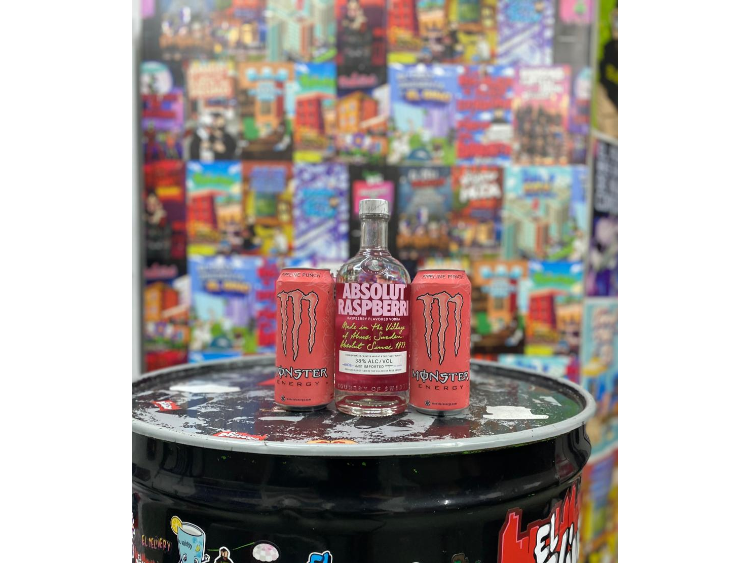 Absolut Saborizado + 2 Monster 473cc