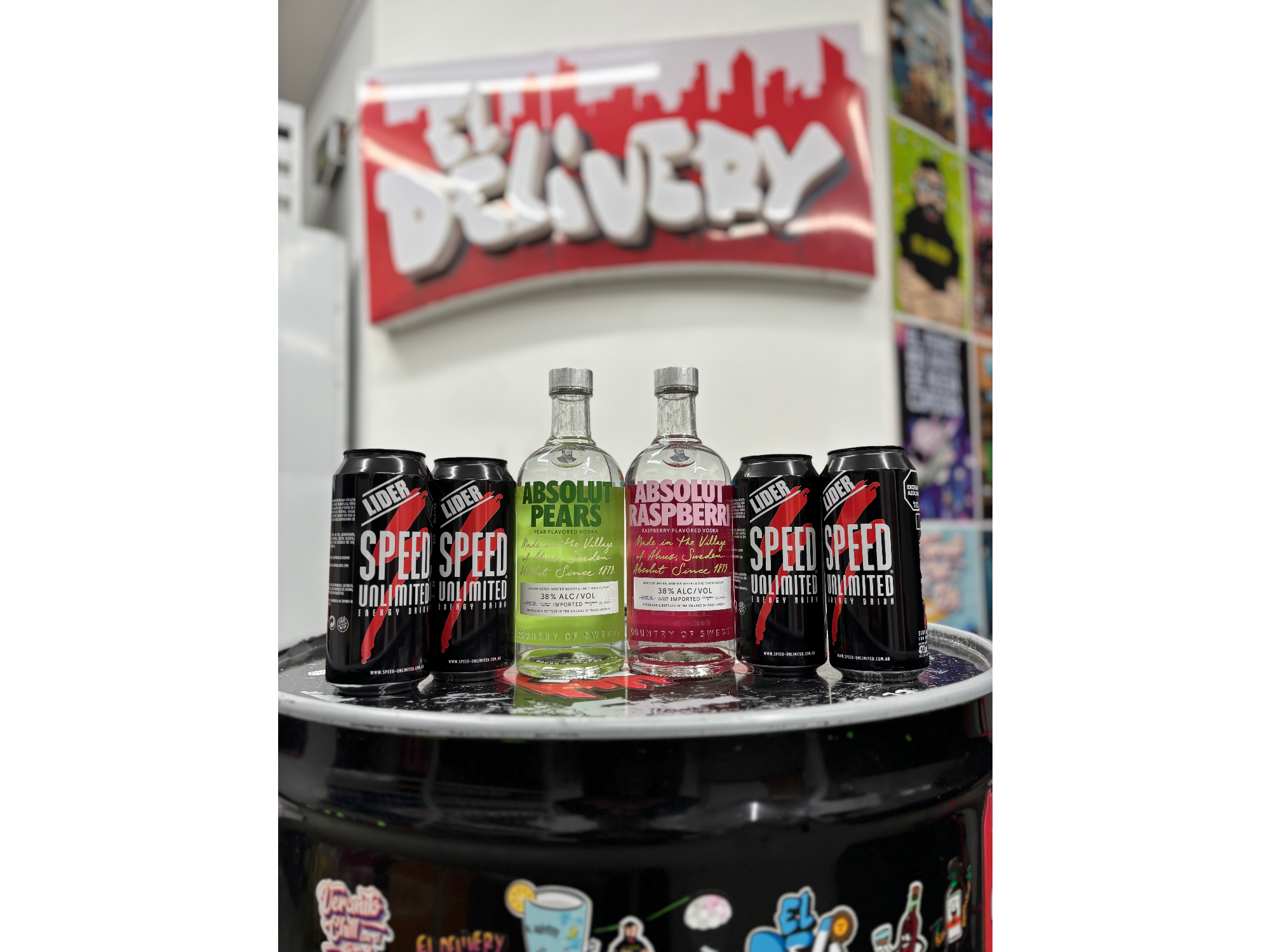 2 Absolut Saborizados + 4 Speed XL