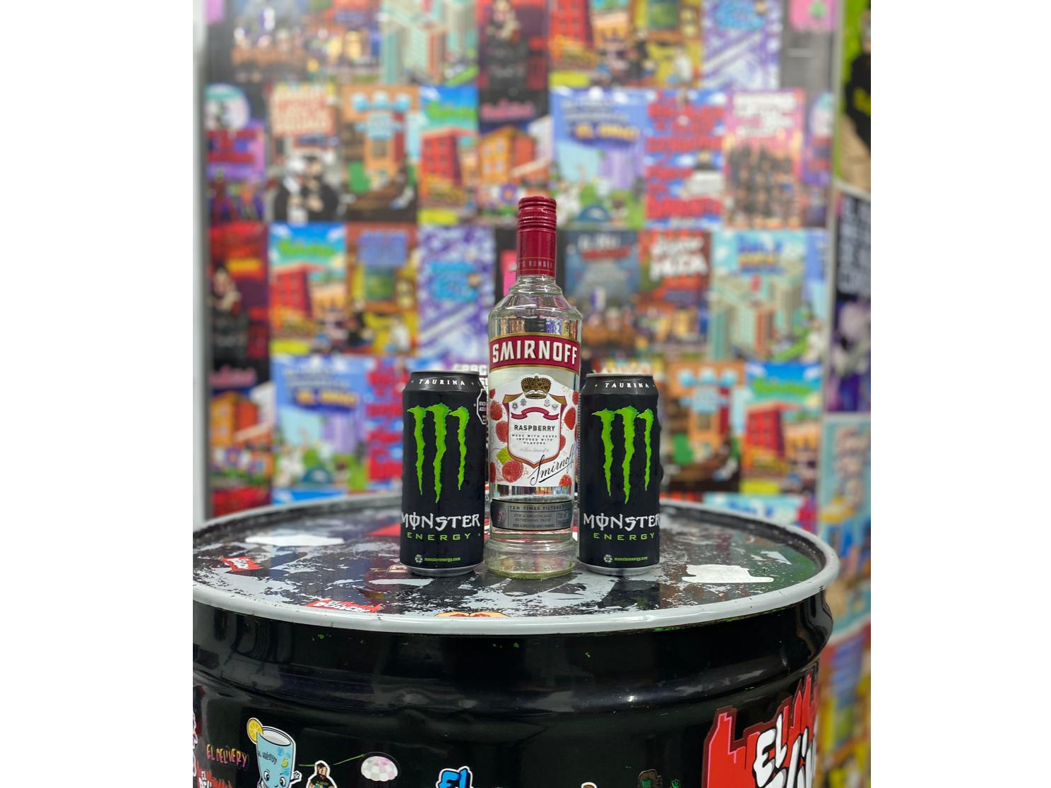 Smirnoff Saborizado + 2 Monster 473cc