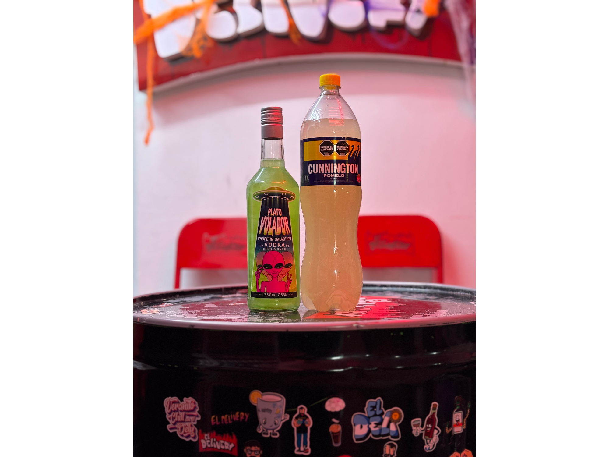 Vodka Plato Volador + Pomelo 1.5lt