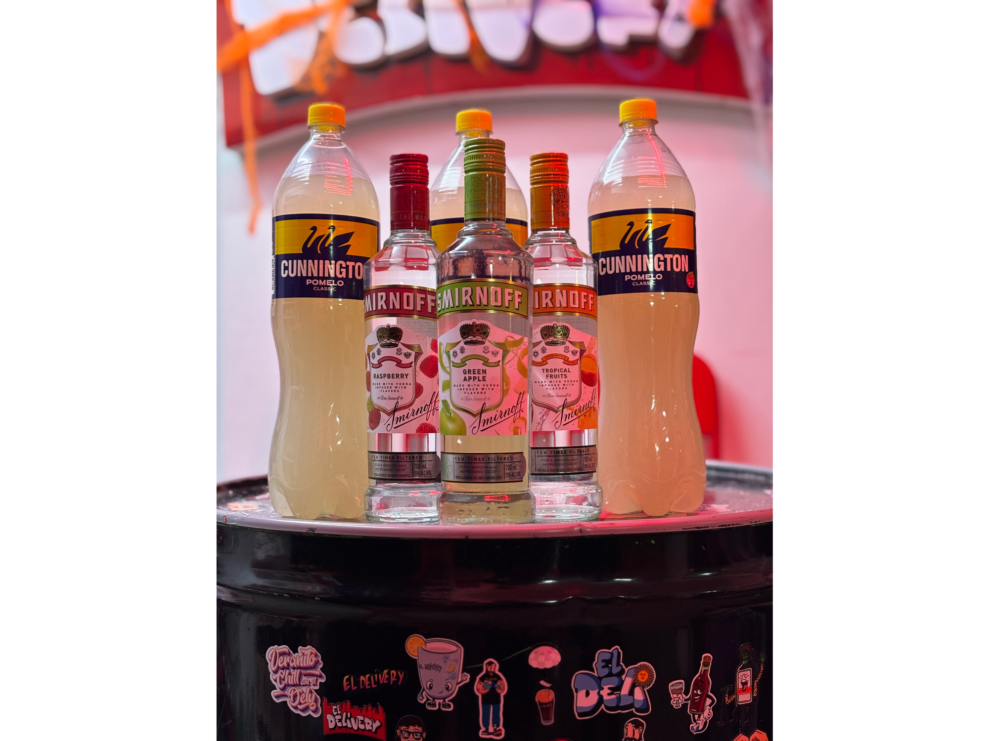 3 Smirnoff Saborizados + 3 Pomelo 1.5l