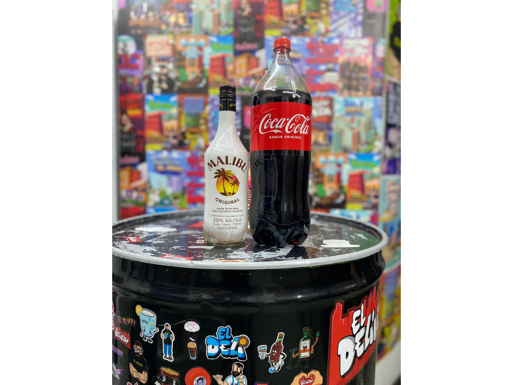 Ron Malibú Coco + Coca Cola 2.5