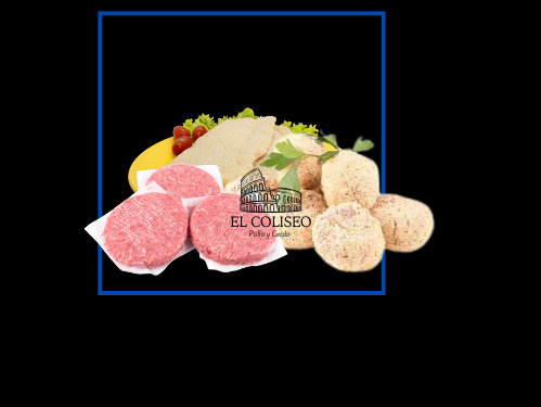 1 kg milanesas + 1 kg medallones + 1 kg albondigas