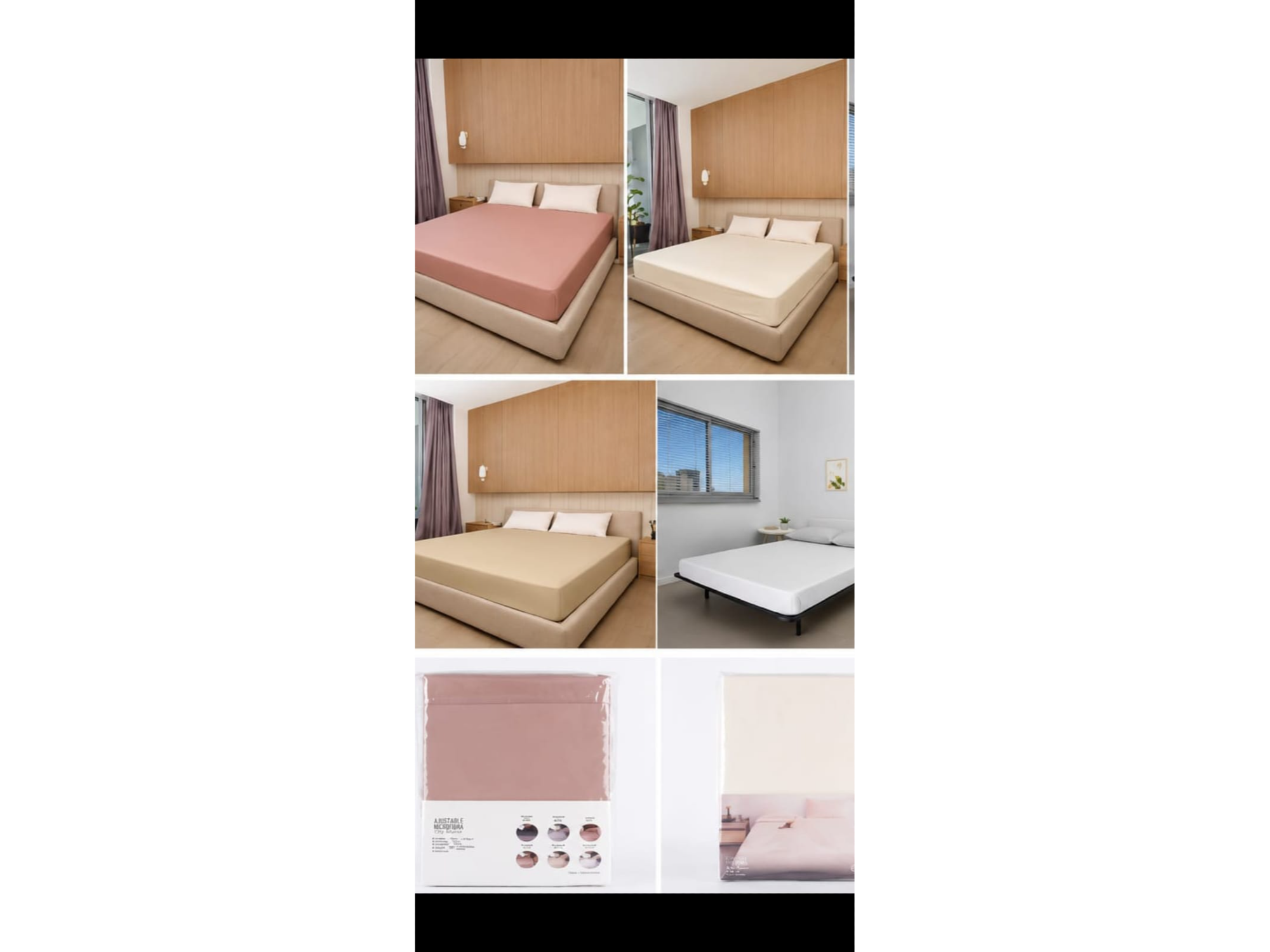 Ajustable piel de durazno king