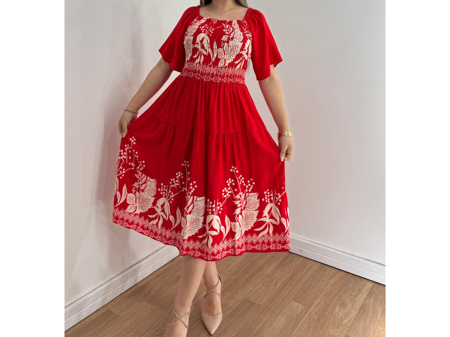 Vestido lino talla U cubre M/G