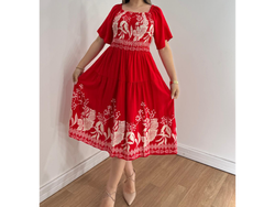 Vestido lino talla U cubre M/G