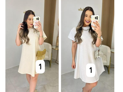 Vestidos camiseros sueltos talla U