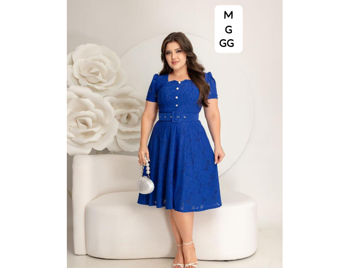 Vestido broderi forrado talla M