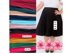 Pollera plisada talle plus sise