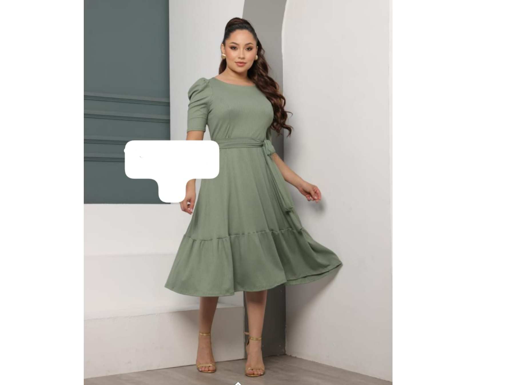 Vestido tela simil Morley talla M/G