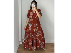 Vestido de crep talle EXG