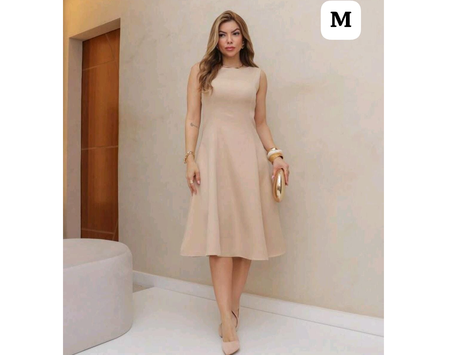 Vestido tela sastrera talla M