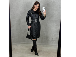 Vestido ecocuero talla G