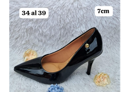 Stiletto vizzano negro charolado