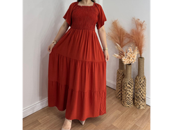 Vestido de lino talla U cubre M al GG