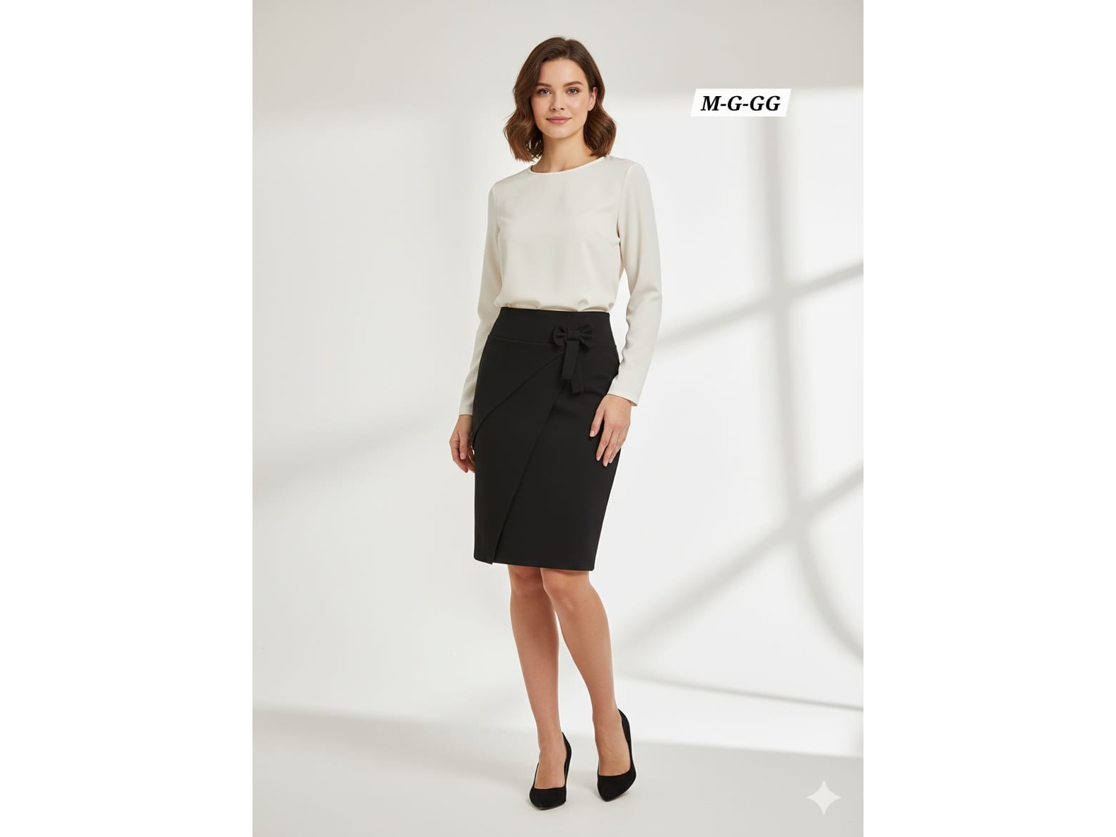 Pollera tubo de crep talla M y G