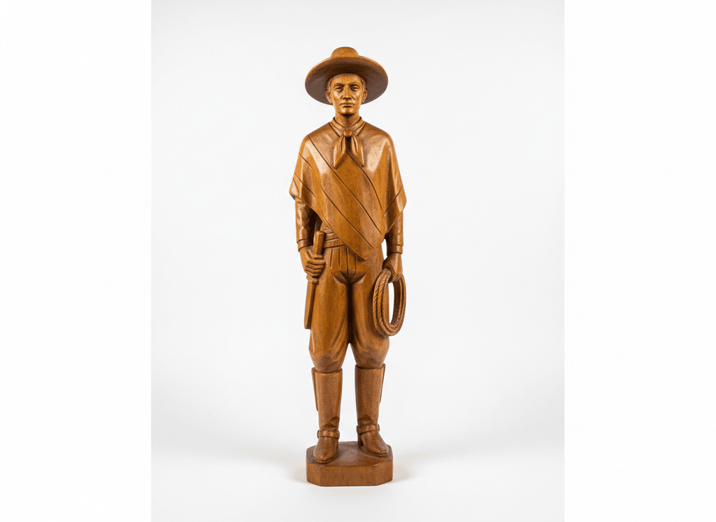 Figura gaucho tallada