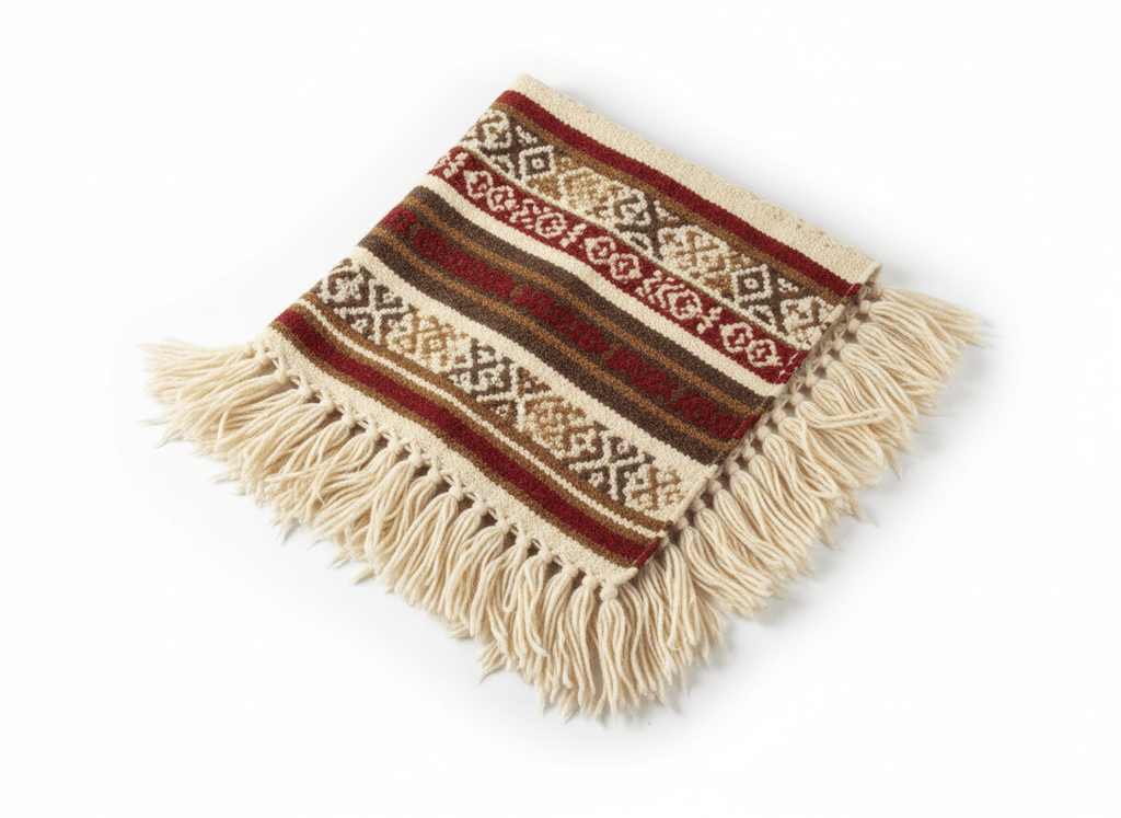 Poncho norteño de llama