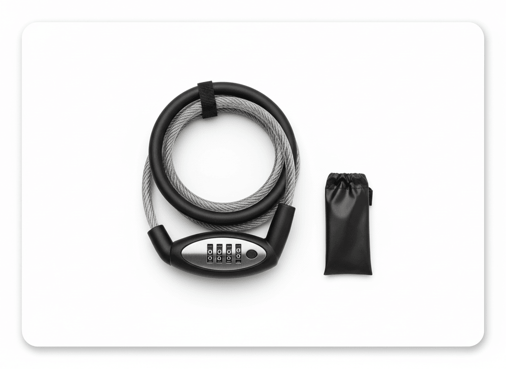 Candado cable spiral 1.8m