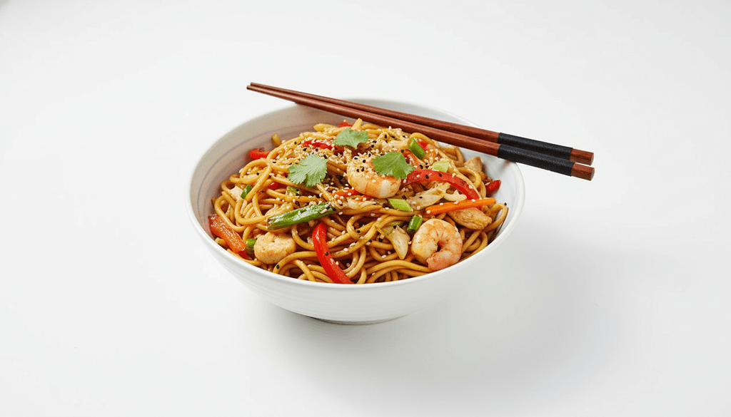 Fideos salteados