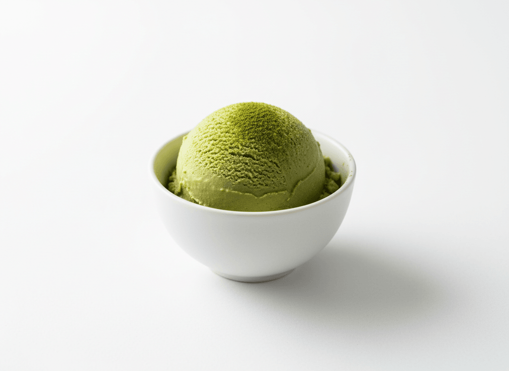 Helado de té verde