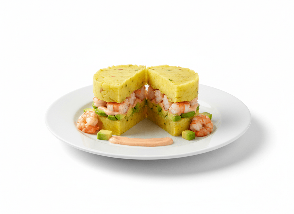 Causa de langostinos