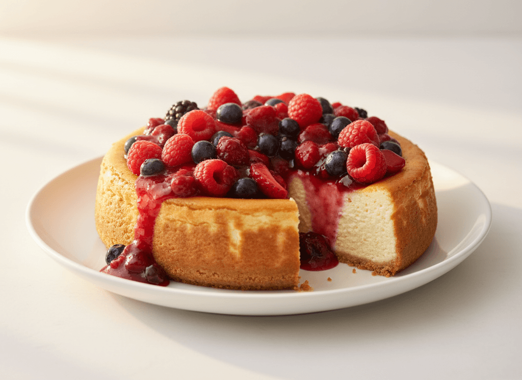 Cheesecake de frutos rojos