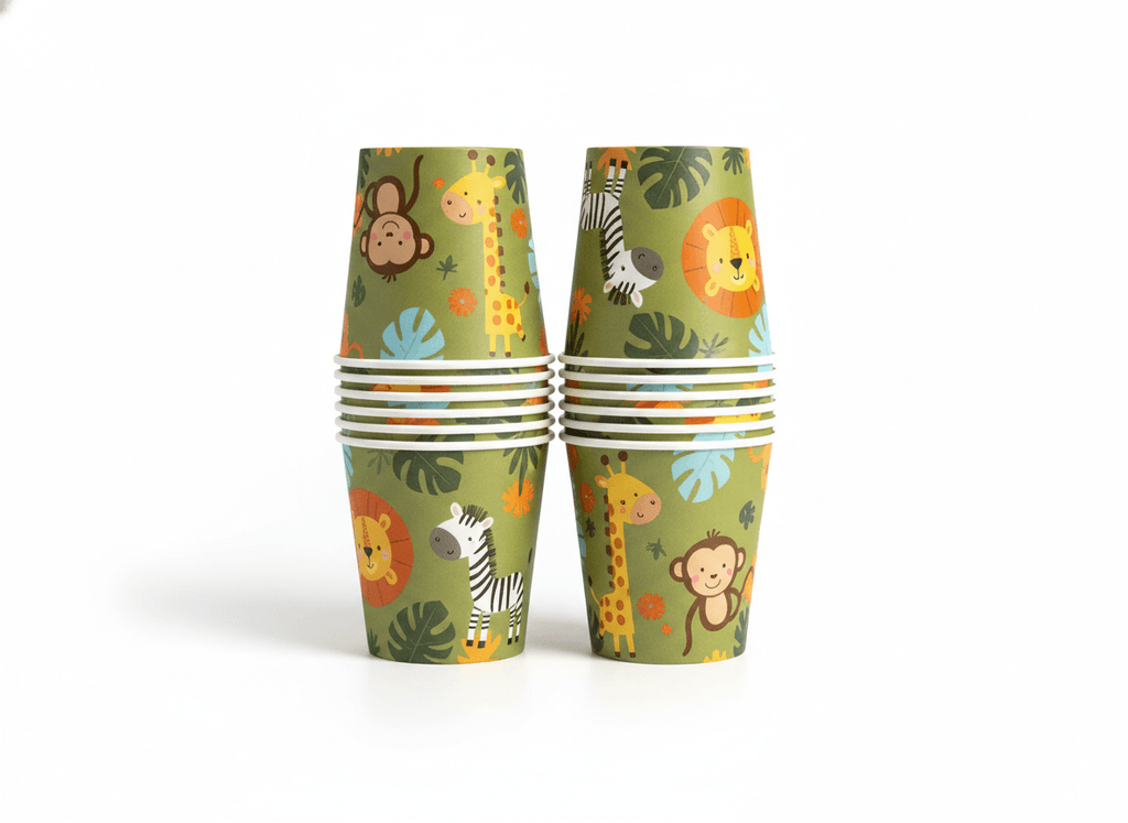 Vasos descartables temáticos x8