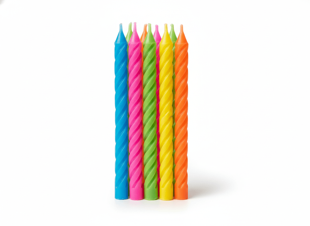 Set velas espirales x10