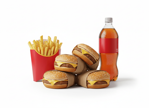 Combo familiar de The Golden Burger