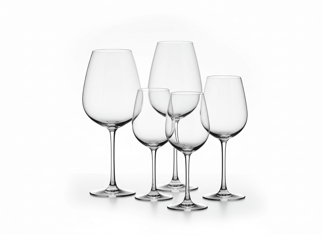 Set de copas de cristal