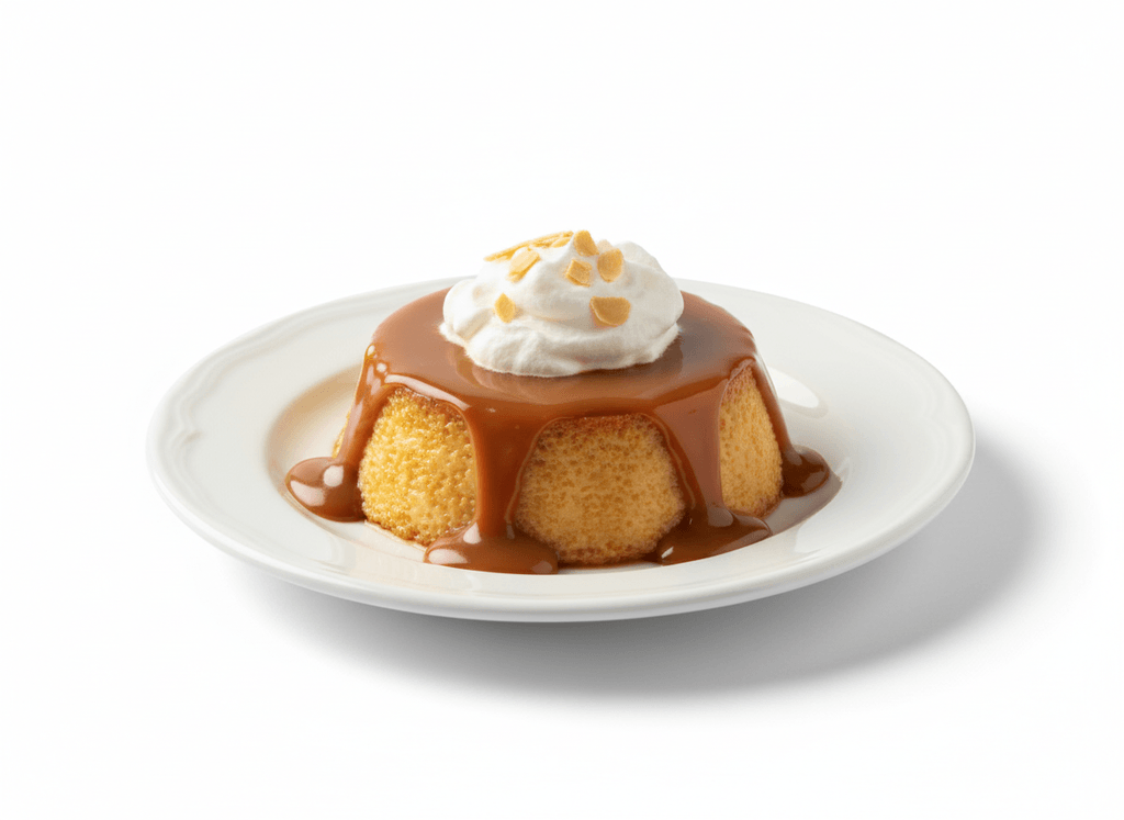 Flan con dulce de leche
