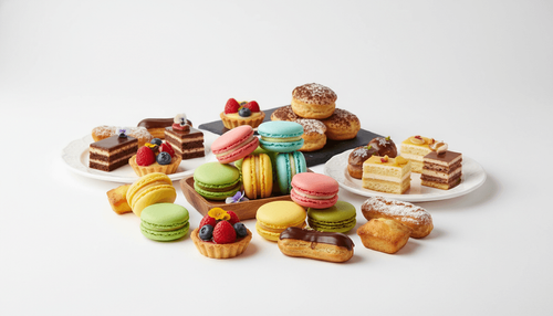Macarons y petit fours