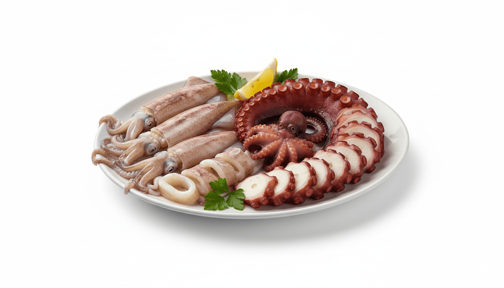 Calamares y pulpo