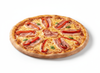 Pizza jamón y morrones