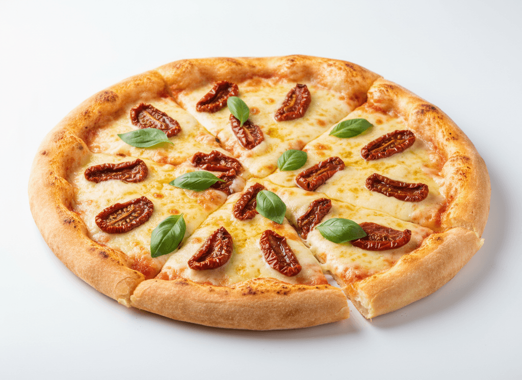Pizza provoleta y tomates secos