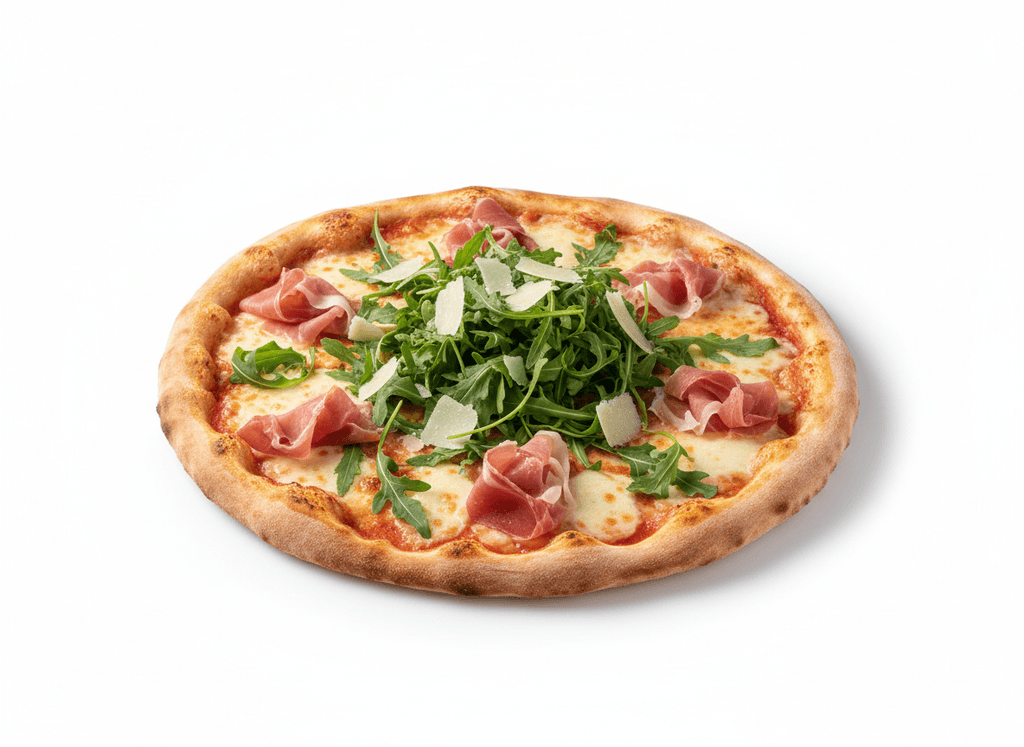 Pizza rúcula y crudo