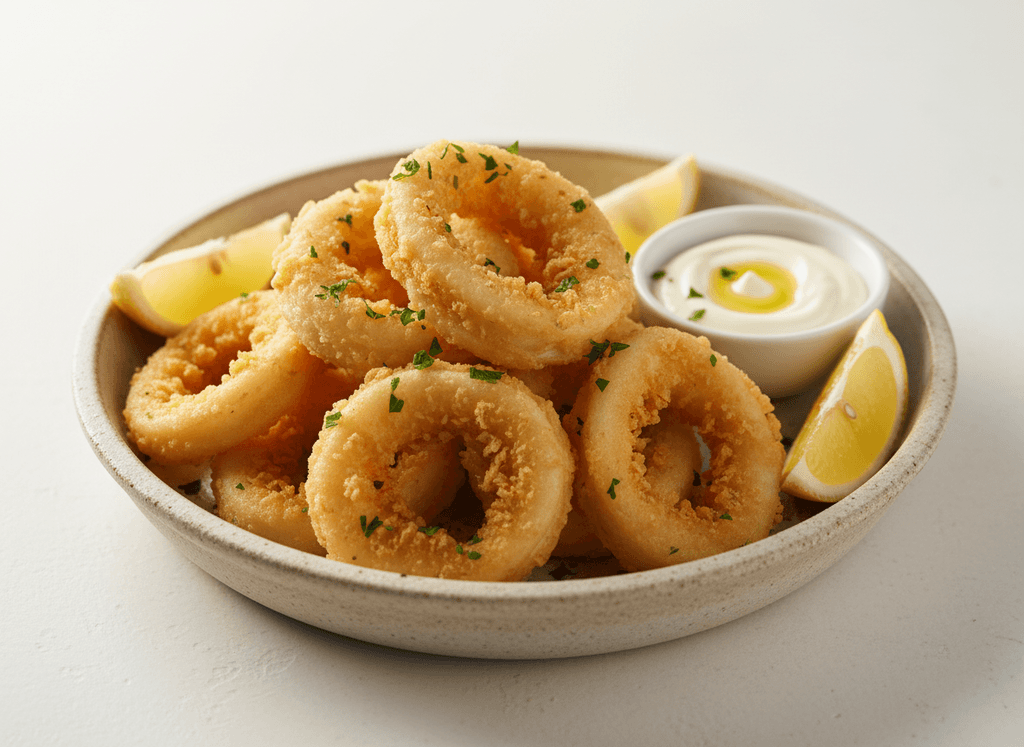 Rabas con Limón y mayonesa a la Provenzal