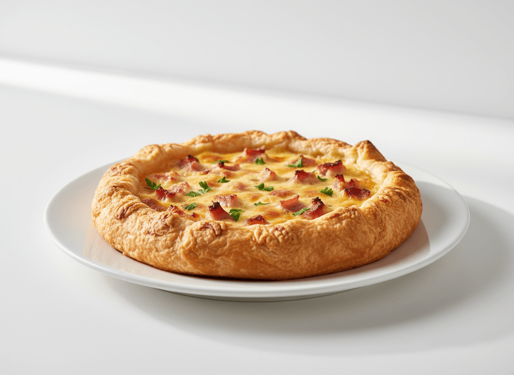 Tarta de jamón y queso