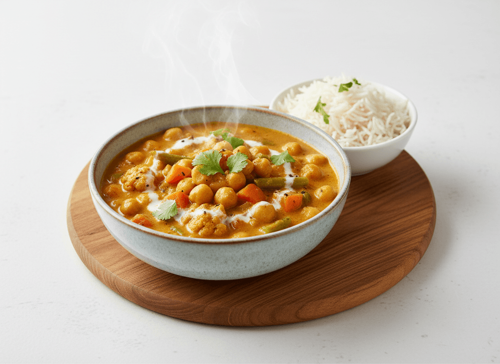 Curry de garbanzos