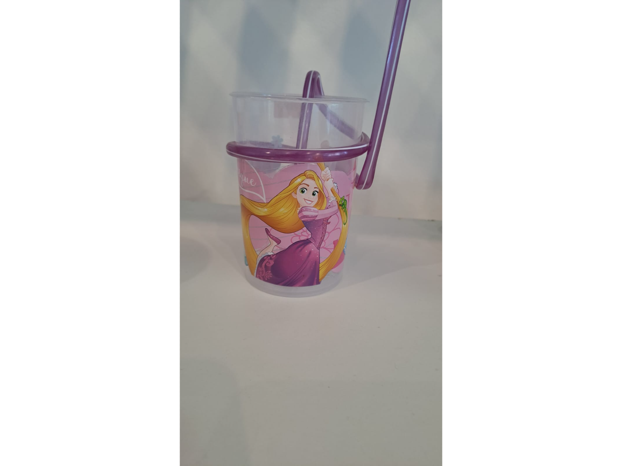 Vaso con sorbete Rapunsel