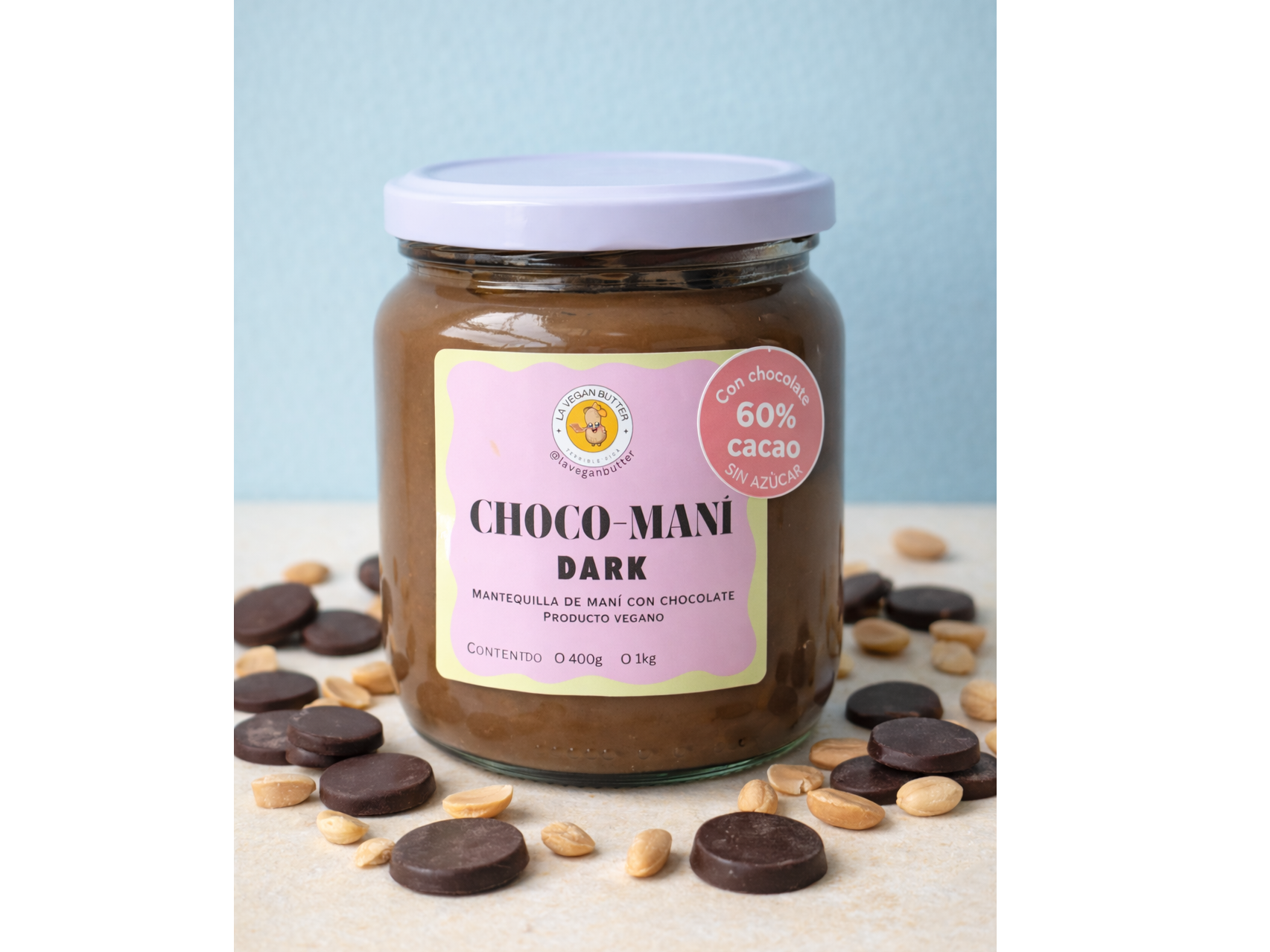 Choco-maní Dark 72% cacao