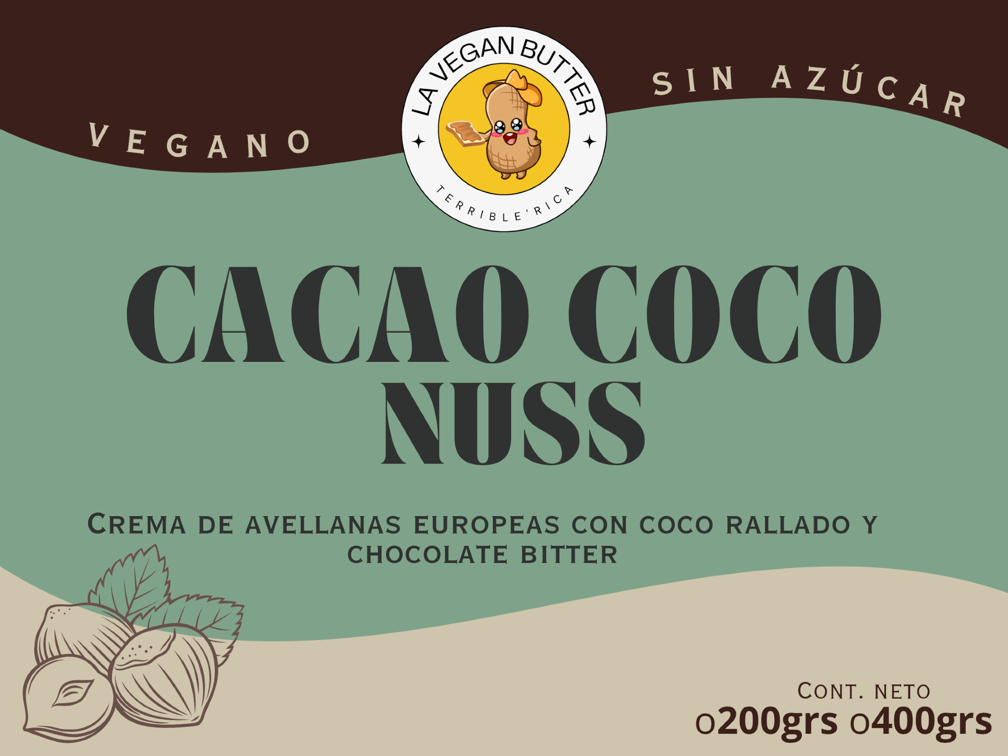Cacao Coco Nuss (sin azúcar)