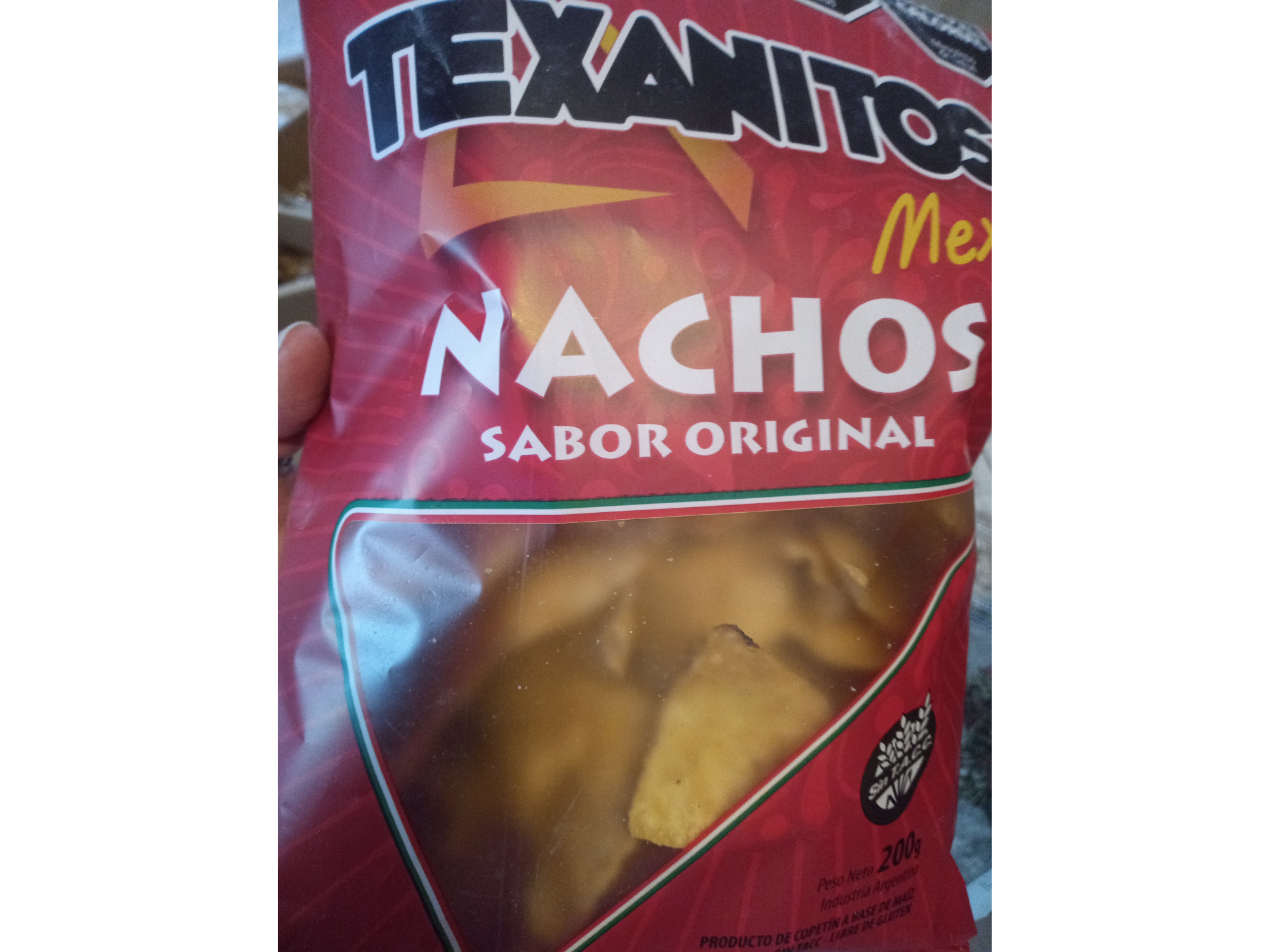 Nachos sin Tacc. Paquete de 230 grs