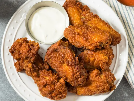 Alitas de pollo rebozadas