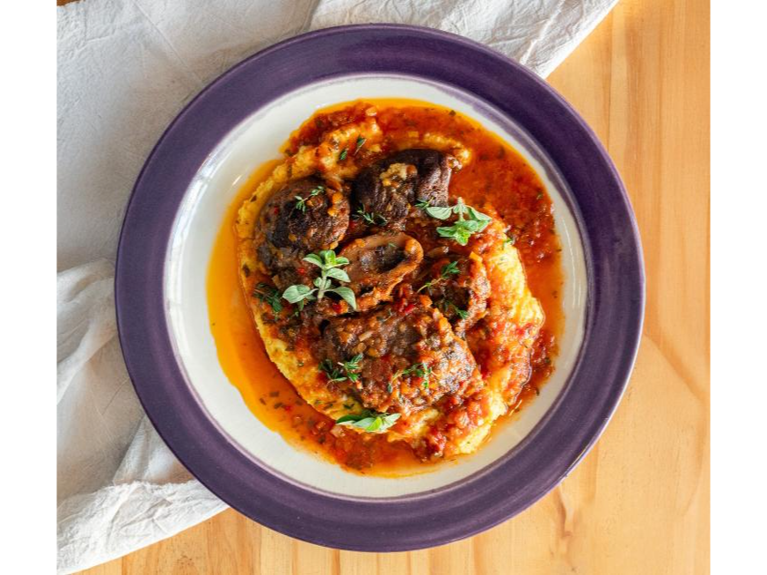 Osobuco con polenta cremosa
