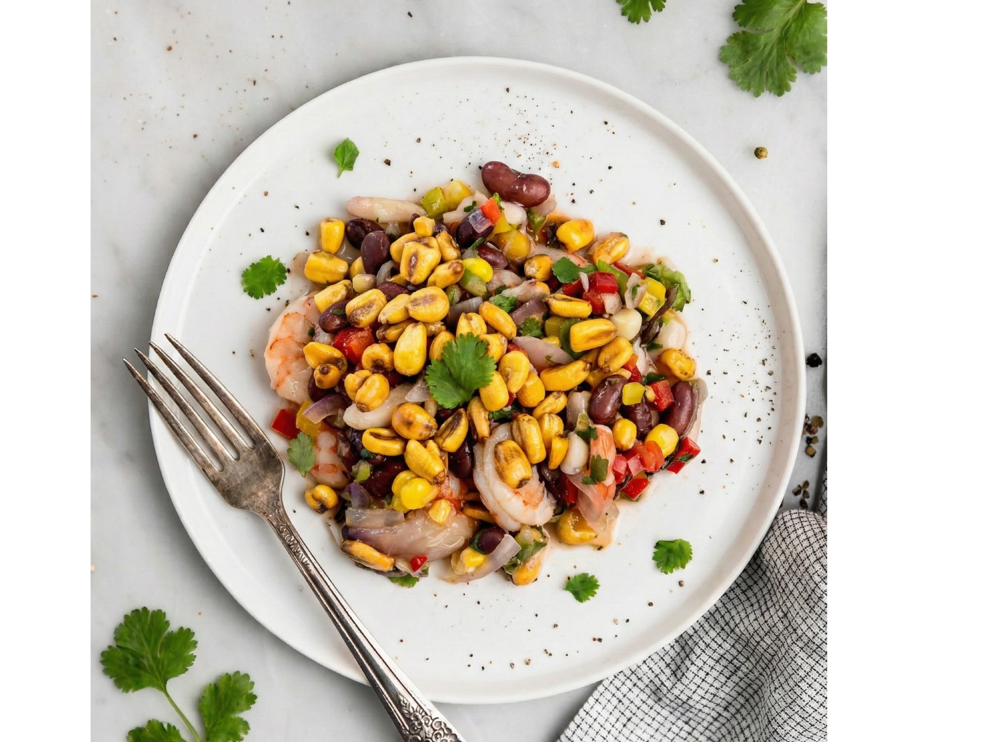 Ensalada Acevichada de Langostinos