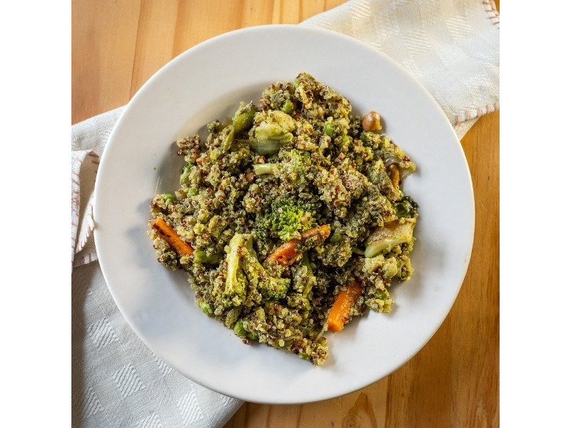 Salteado de quinoa
