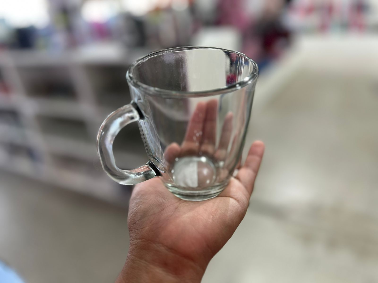 TAZA DE VIDRIO TRANSPARENTE PARA TE COD:772